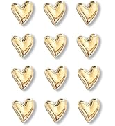 18 Pcs Cute Heart Decorative Magnets,Gold Fridge Magnets,Home Kitchen Magnets Set Decorative for ...