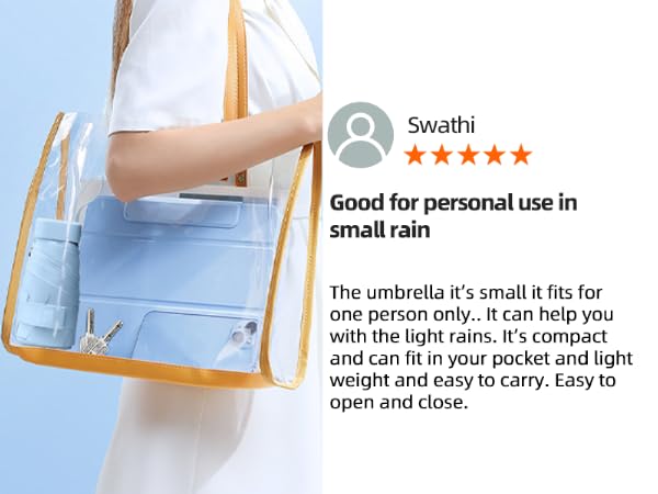 Mini Travel Sun Umbrella for Purse With Case
