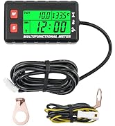 Runleader RL-HM058F Digital Engine Temp Gauge, Maintenance Tach/Hour Meter,Battery Replacement fo...