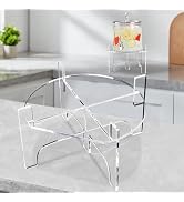 Omoojee Drink Dispenser Stand Acrylic Fit Max 7.87 Inch Diameter of Water Dispenser, Glass Jar, F...