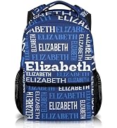 GIHSWE Boys Girls School Backpack, Custom with Name 17 Inches Backpacks for Kindergarten Elementa...