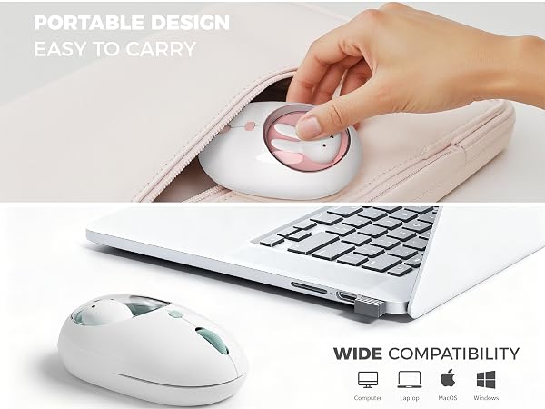 MIFFY Dual Mode Wireless Mouse (2.4GHz + Bluetooth 5.0)