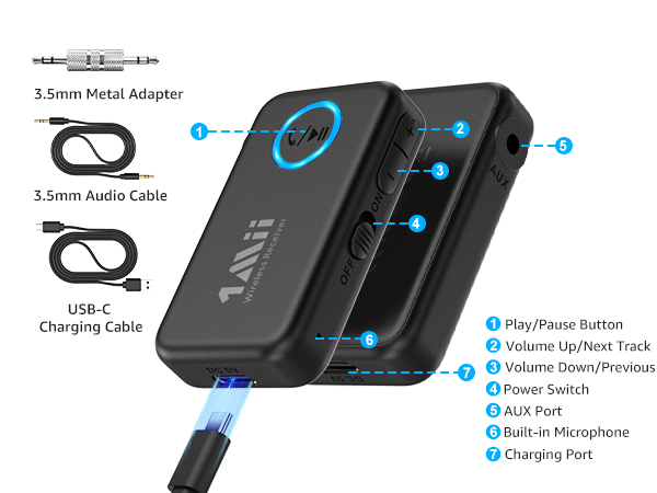 aux bluetooth receiver