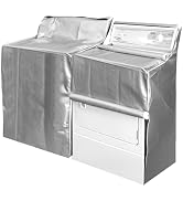 MRPAPA 2Pack Washing Machine Covers,Waterproof Dustproof Laundry Dryer Protect Cover, Zipper Desi...