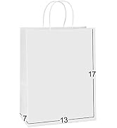 Paper Bags 13x7x17 50Pcs BagDream Gift Bags, Party Bags, Shopping Bags, Retail Bags, Merchandise ...