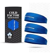 COLD FACTOR Instant Cooling Headband 3 Pack | Advanced Evaporative Comfort for Sports & Outdoor |...
