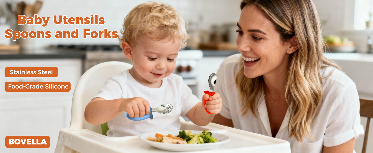 baby spoons;toddler utensils;baby silverware;toddler spoons;toddler forks;toddler spoons and forks;