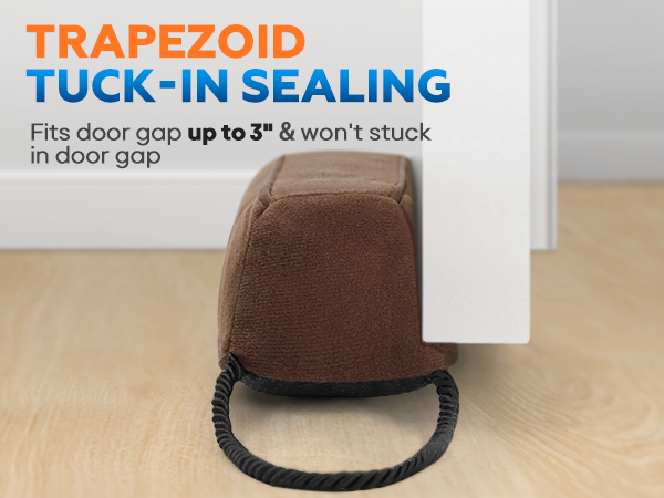 3 inch door draft stopper for bottom of door