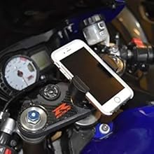 stem mount on motorcycle with phone