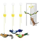 Tocirelo Interactive Cat Toys Bird - Realistic Cat Interactive Toys for Indoor Cats with Catnip a...