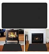 48 x 30 Fireplace Mat, Double-sided Fireproof Hearth Rug, Fire Resistant Under Grill Mat Fire Pit...