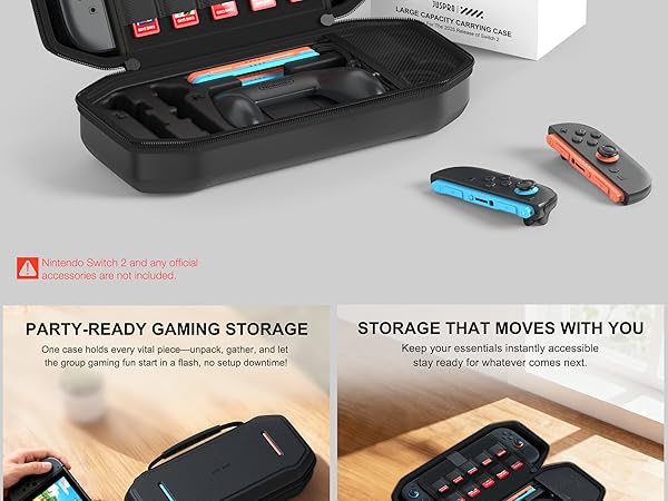 juspro carrying case for switch 2