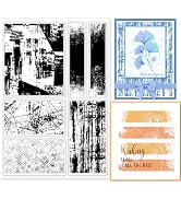 GLOBLELAND Paint Background Clear Stamps Graffiti Background Silicone Clear Stamp Seals for Cards...