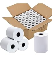 Immuson 2 1/4 x 50 Thermal Paper Receipt Rolls 2.25 x 50 ft Receipt Paper POS Cash Register Fits ...
