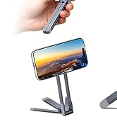 Itramax Magnetic Cell Phone Tripod,Adjustable Phone Holder for Desk,Portable Mini Tripod Phone Mo...