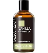 Vanilla Essential Oil 30ml/1.01fl.oz, MAYJAM Premium Vanilla Oils for Aromatherapy, Diffuser, Soa...