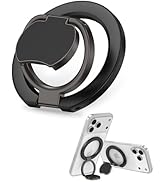Phone Grip for Magsafe Two-Sided Magnetic iPhone Stand with Kickstand Foldable Finger Ring Loop C...