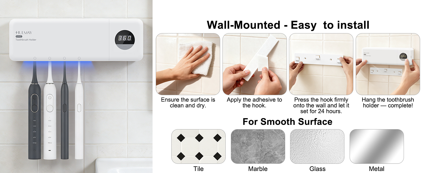 sanitizing toothbrush holders