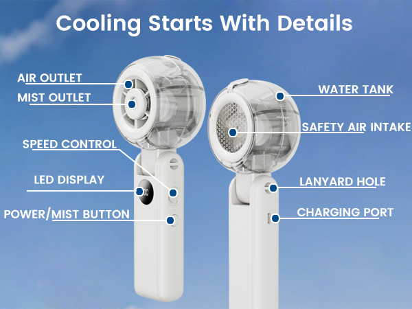 handheld fan rechargeable