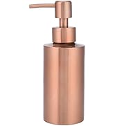 Rose Gold Soap Dispenser 304 Stainless Steel - Reusable Liquid Soap Pump for Hand Soap, Dish Soap...