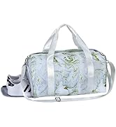 KAMO Gym Bag for Women, Sport Duffle Bag with Shoe Compartment & Wet Pocket, Weekender Overnight ...
