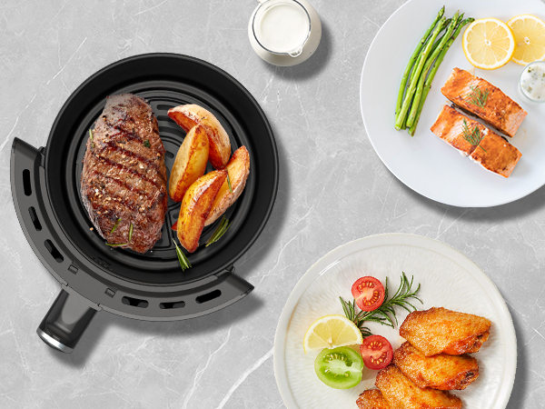 small air fryer small airfryer mini air fryer oven compact air fryer 2 people air fryer basket black