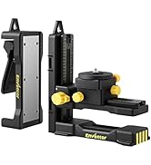 ENVENTOR Fine-tuning Bracket Laser Level Adapter, 1/4"-20 Male Threaded L-Shape Magnetic Pivoting...
