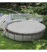 Patio Round Winter Pool Cover 19' for 15' Above Ground Pools Cover for Swimming Pool Safety Cover...