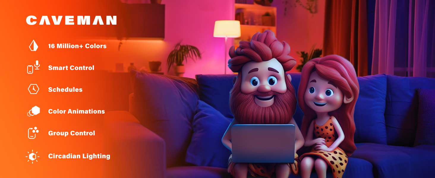 Caveman a19 bulb features