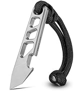 KEEPO LINK Mini Pry Bar with Bottle Opener, 2.16” Titanium Pocket Pry Bar Keychain Multitool for ...