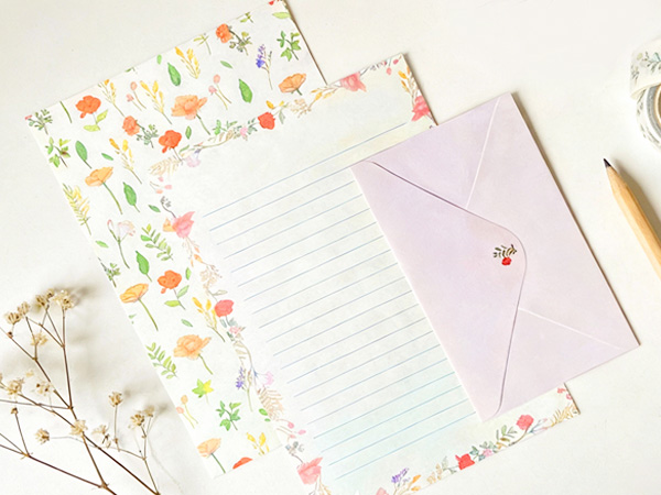 kawaii stationery set letters