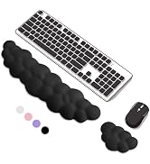Keyboard Wrist Rest Mouse Wrist Support Set, Cloud Keybroad Wrist Rest Pad with Non-Slip PU Base,...