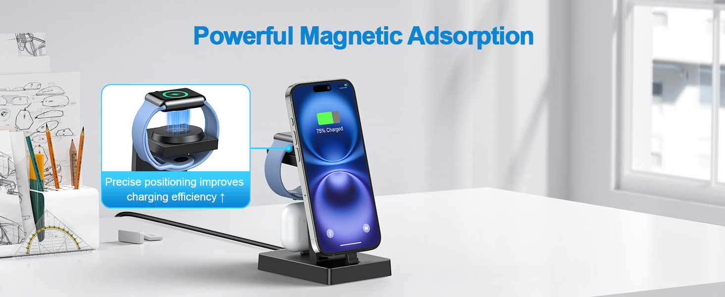3 in 1 charging station apple usb c