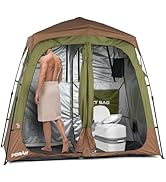 Camping Shower Tent Deluxe Changing Room Easy Set Up Privacy Shelter,Large Toilet Tent with Floor...