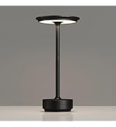 TBBGA 1 Pack Rechargeable Table Lamps Cordless, 5000mAh Outdoor Table Light | 3 Color Stepless Di...