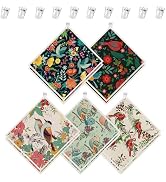 wlich 10PCS Swedish Dishcloths for Kitchen, Reusable Dish Rags for Washing Dishes with Clips, Non...