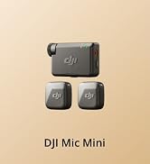 DJI Mic Mini (2 TX + 1 RX), Detail-Rich Audio, Wireless Lavalier Microphone for Camera/Android, 2...