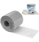 Roll Gutter Guards 5 inch x 40 FT, 304 Stainless Steel Gutter Cover Mesh | 304 SS Leaf Filter Gut...