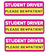 Z-oneMart 3 Pcs Student Driver Car Magnet, Teen Driver Magnet for Car, 10