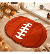 FYSUIMU Fall Football Rug Mat Pumpkin Bathmat 25.6 x 23.6 Inch | Absorbent Bathroom Door Mat for ...