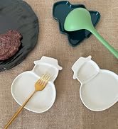 Ceramic Spoon Rest for Stove Top, Christmas Snowman Cute Spoon Rest for Kitchen Counter, Cooking ...