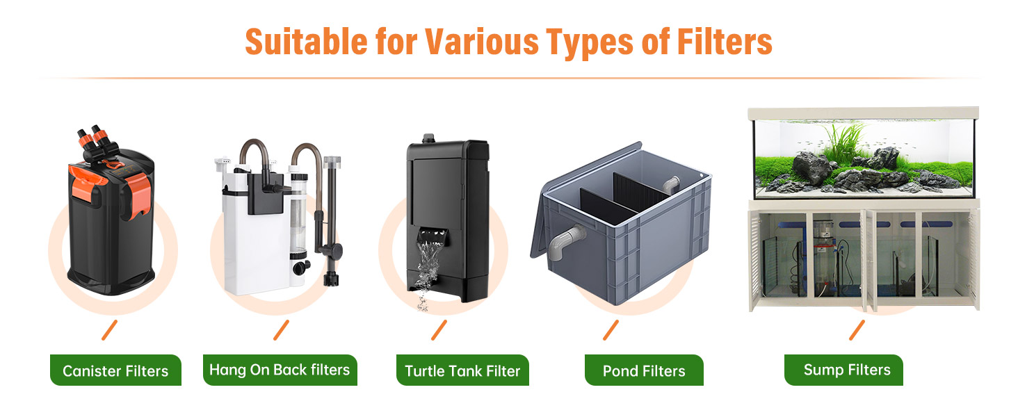 hygger Aquarium Carbon Filter Media Premium Activated Carbon for Fish Tank Filter