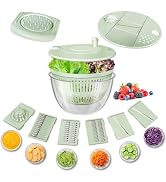Airpro Salad Spinner Large, Vegetables Fruits Wash Bowl,Lettuce Spinner Pasta and Fries Dryer wit...
