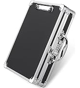 Sooez Locking Clipboard Storage Box, Heavy Duty Clipboard with Storage, Aluminum Locking Briefcas...