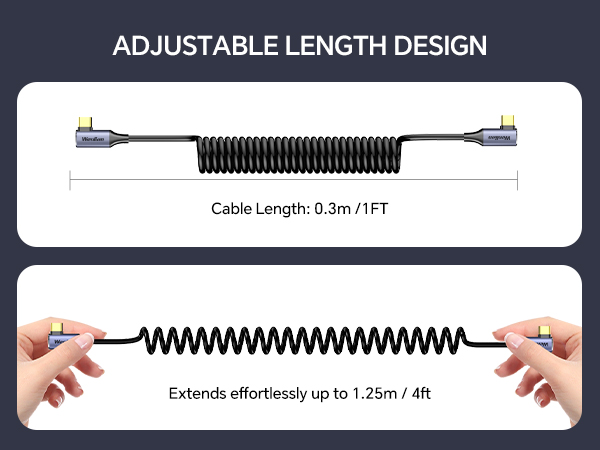 USB C Coiled Cable
