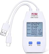 UNI-T LCD USB Type C Digital Tester - Power Voltage Amps Meter Current Capacity Cable Tester Tool...