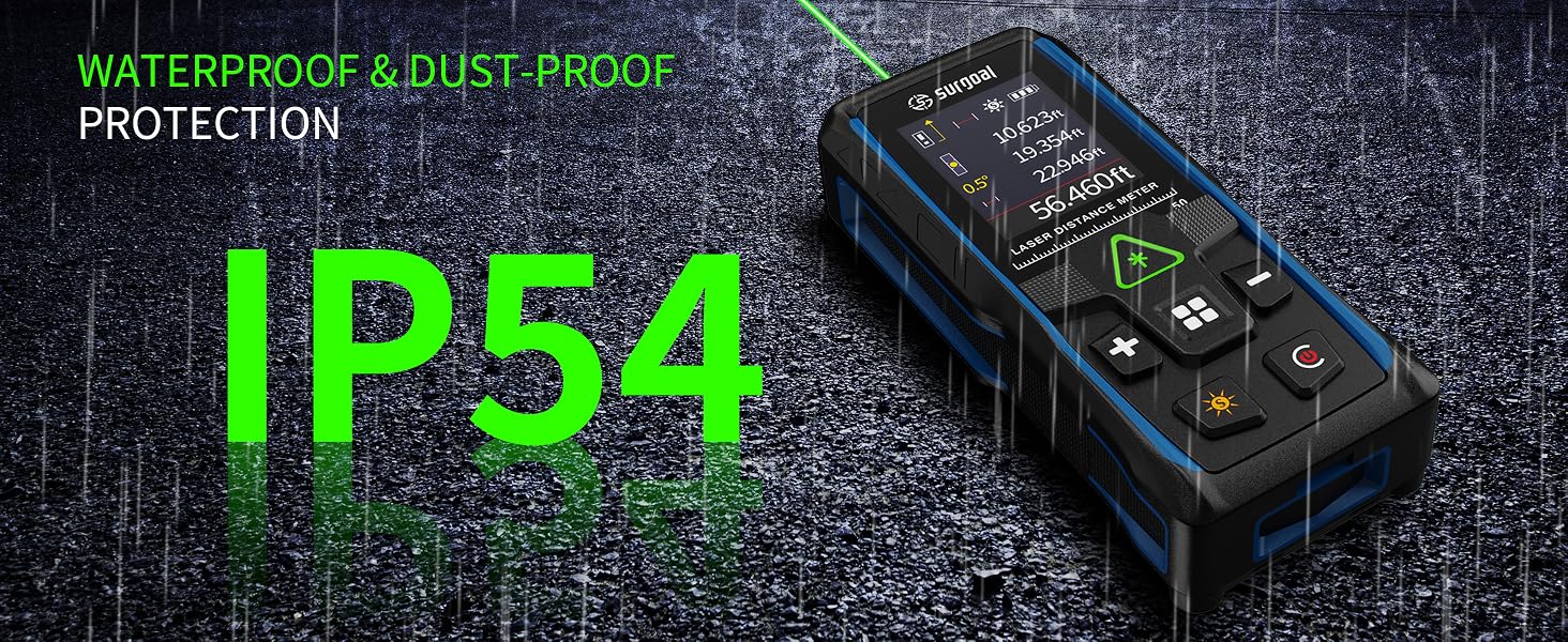IP54 waterproof &amp; dust-proof protection