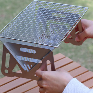 mini grill portable charcoal grill small bbq grill camping tabletop fire pit barbeque grill patio