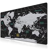 Samgula Office Desk Pad Black and White, XXL Mouse Pad Men¡¯s Office Accessories Big Mouse Pads, ...