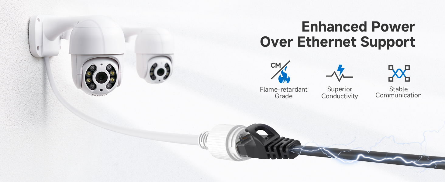 Cat 6 ethernet cable with 24 AWG copper wire for high-speed connectivity